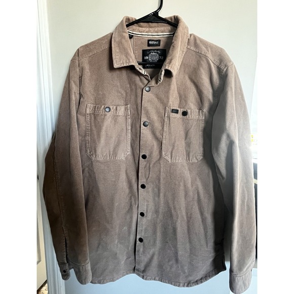Buffalo Jeans Other - Buffalo David Bitton Jacket Mens Large Tan Corduroy Shacket Shirt Jafar